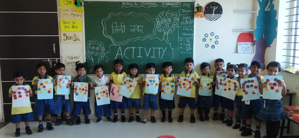 Hindi swar activity, Nursery